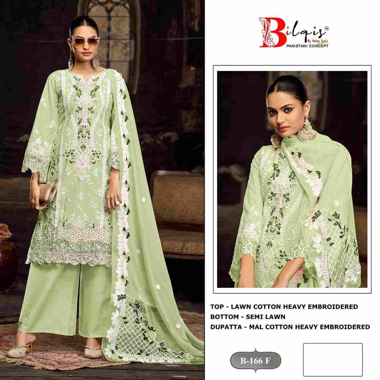 Bilqis 166 Colours Vol-2 By Bilqis 166-E To 166-H Series Beautiful Pakistani Suits Stylish Fancy Colorful Party Wear & Occasional Wear Lawn Cotton Embroidery Dresses At Wholesale Price
