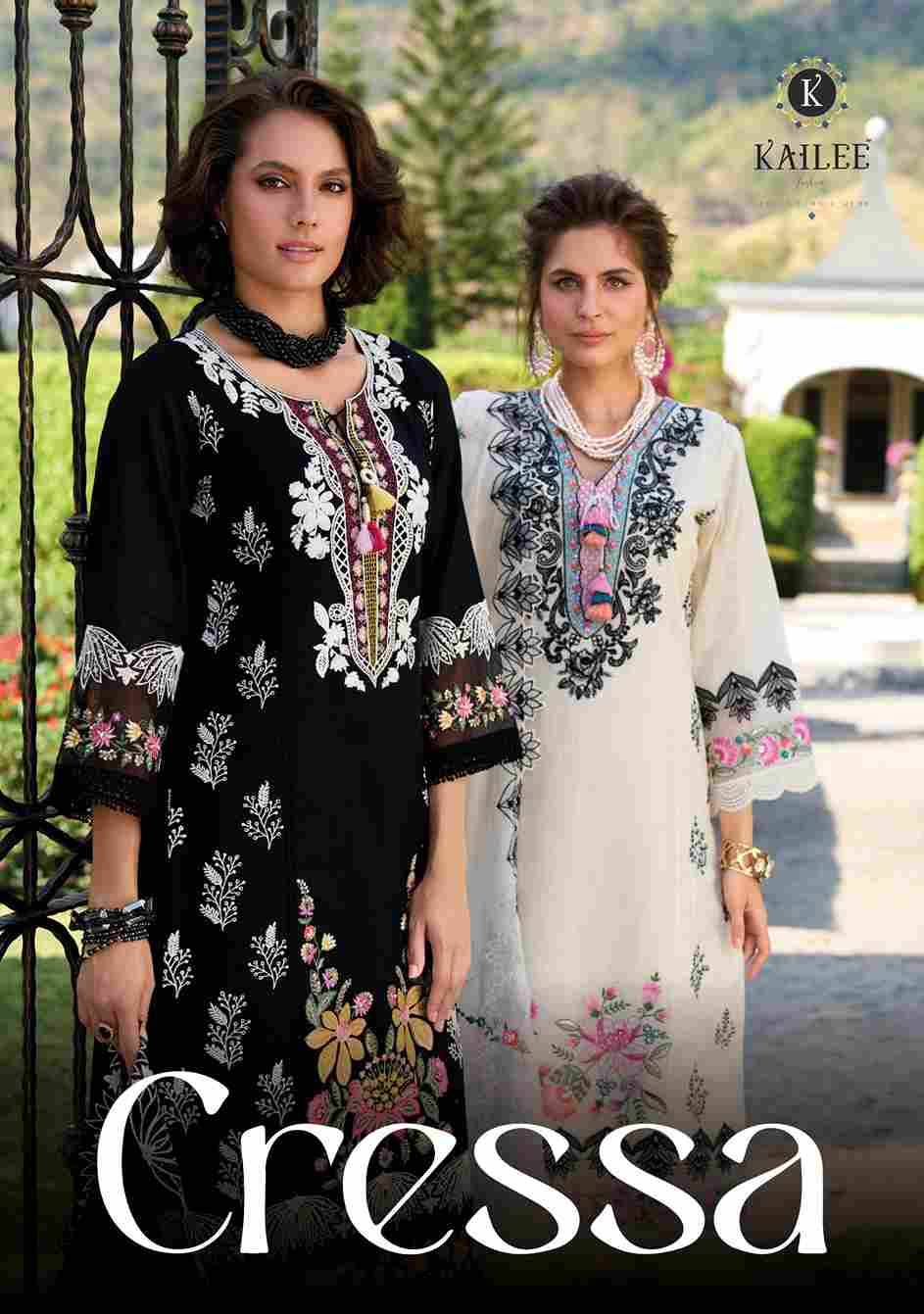 Cressa By Kailee 45001 To 45002 Series Beautiful Festive Suits Colorful Stylish Fancy Casual Wear & Ethnic Wear Pure Cotton Dresses At Wholesale Price