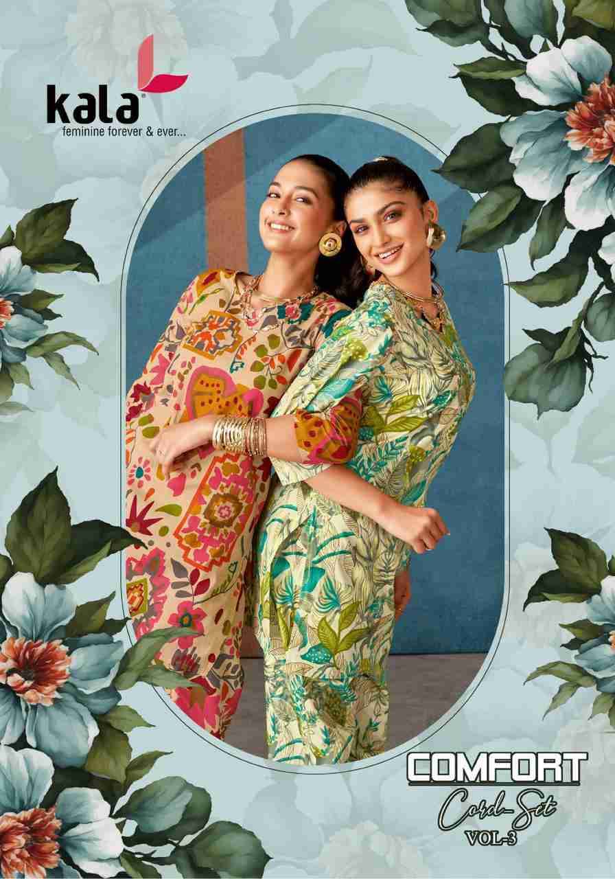 Comfort Vol-3 By Kala 8001 To 8012 Series Designer Stylish Fancy Colorful Beautiful Party Wear & Ethnic Wear Collection Pure Cotton Co-Ords At Wholesale Price