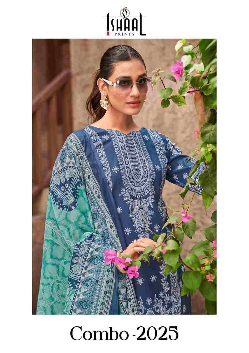 Combo-2025 By Ishaal Prints 01 To 10 Series Beautiful Suits Colorful Stylish Fancy Casual Wear & Ethnic Wear Pure Lawn Printed Dresses At Wholesale Price