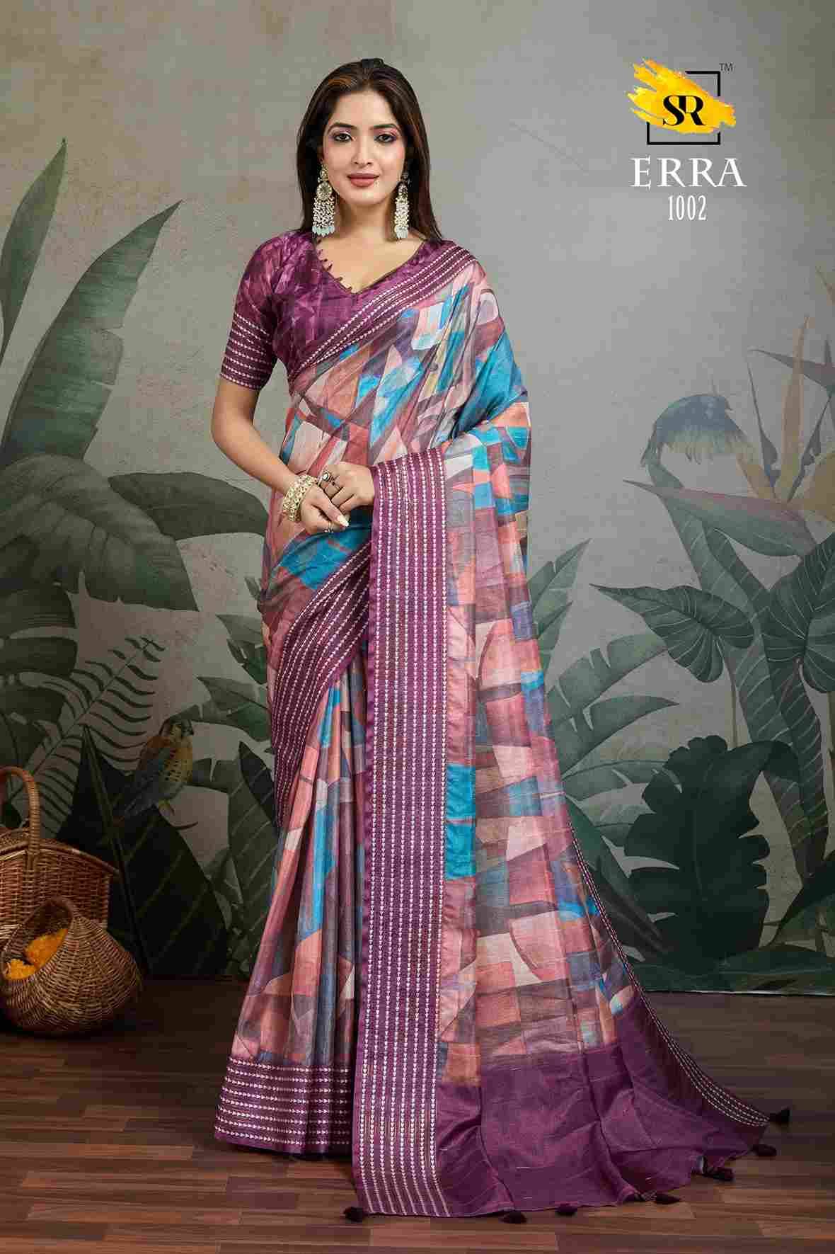 Erra By SR 1001 To 1010 Series Indian Traditional Wear Collection Beautiful Stylish Fancy Colorful Party Wear & Occasional Wear Tussar Sarees At Wholesale Price
