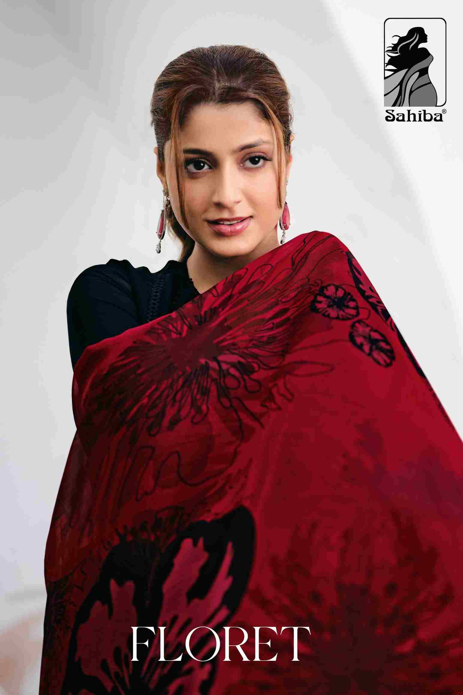 Floret By Sahiba Fabrics Beautiful Festive Suits Colorful Stylish Fancy Casual Wear & Ethnic Wear Organza Silk Dresses At Wholesale Price