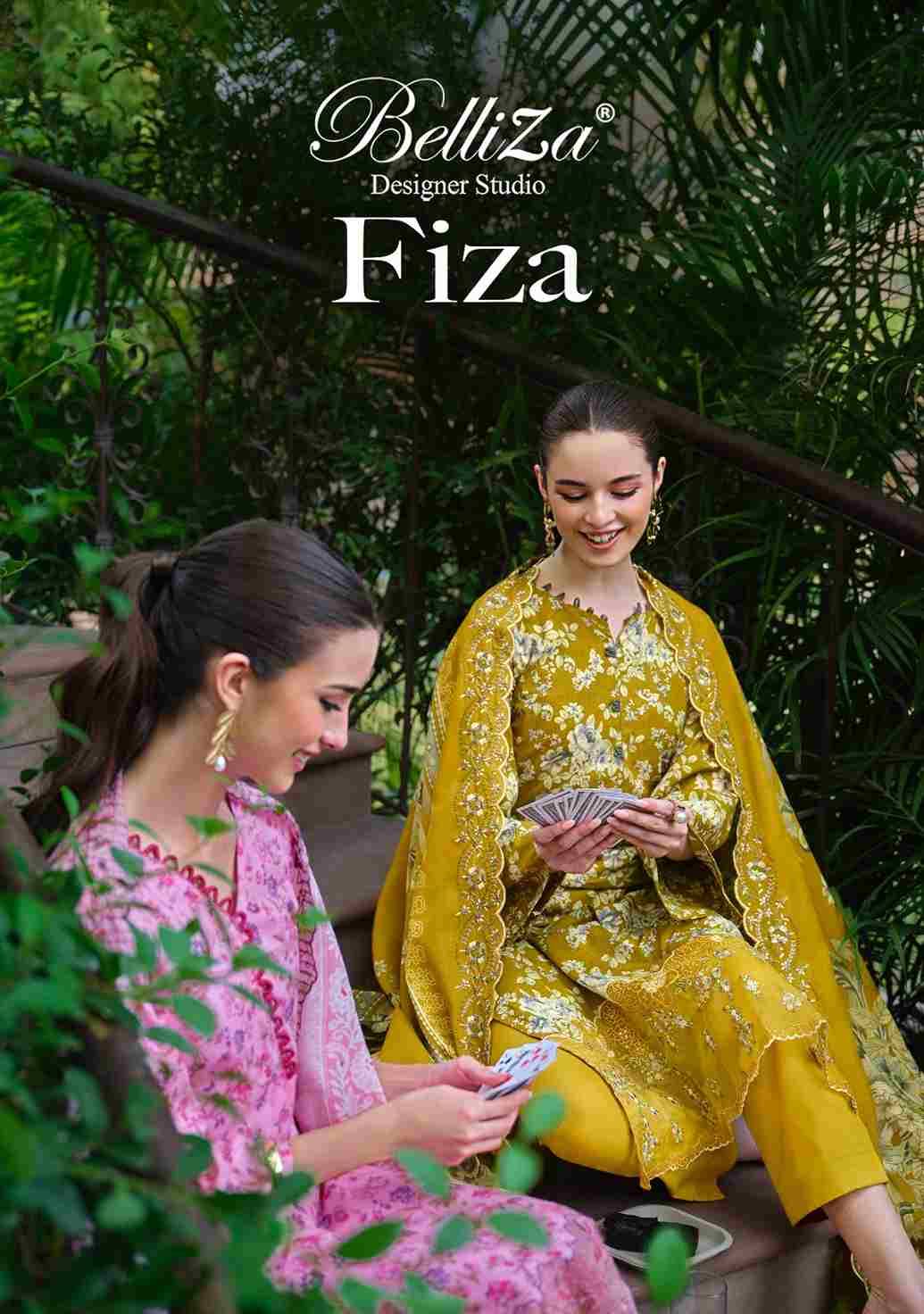 Fiza By Belliza 865-001 To 865-008 Series Beautiful Festive Suits Stylish Fancy Colorful Casual Wear & Ethnic Wear Pure Cotton Dresses At Wholesale Price