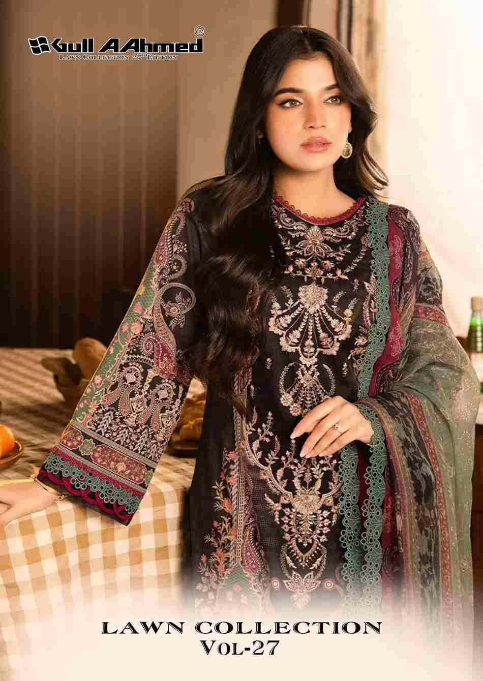 Gull Aahmed Lawn Collection Vol-27 By Gull Aahmed 221 To 226 Series Beautiful Festive Suits Stylish Fancy Colorful Casual Wear & Ethnic Wear Pure Lawn Dresses At Wholesale Price