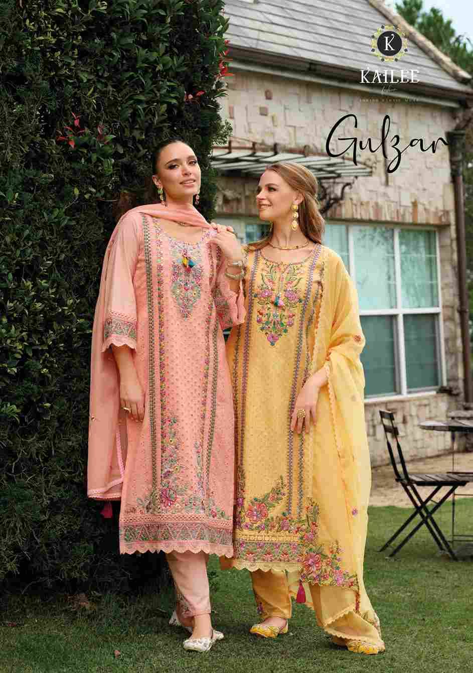 Gulzar By Kailee 44701 To 44704 Series Beautiful Festive Suits Colorful Stylish Fancy Casual Wear & Ethnic Wear Pure Cotton Dresses At Wholesale Price