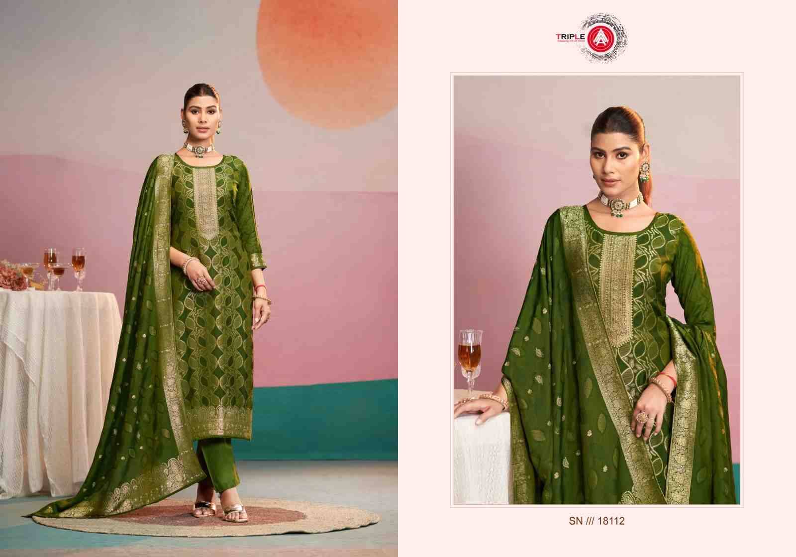 Hanshika Vol-2 By Triple AAA 18111 To 18116 Series Beautiful Festive Suits Colorful Stylish Fancy Casual Wear & Ethnic Wear Viscose Muslin Jacquard Dresses At Wholesale Price