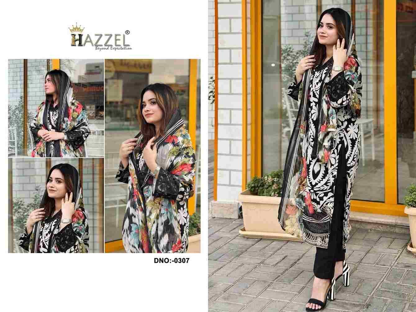 Hazzel Hit Design 0307 By Hazzel Beautiful Pakistani Suits Stylish Fancy Colorful Party Wear & Occasional Wear Pure Cambric Cotton Embroidery Dresses At Wholesale Price