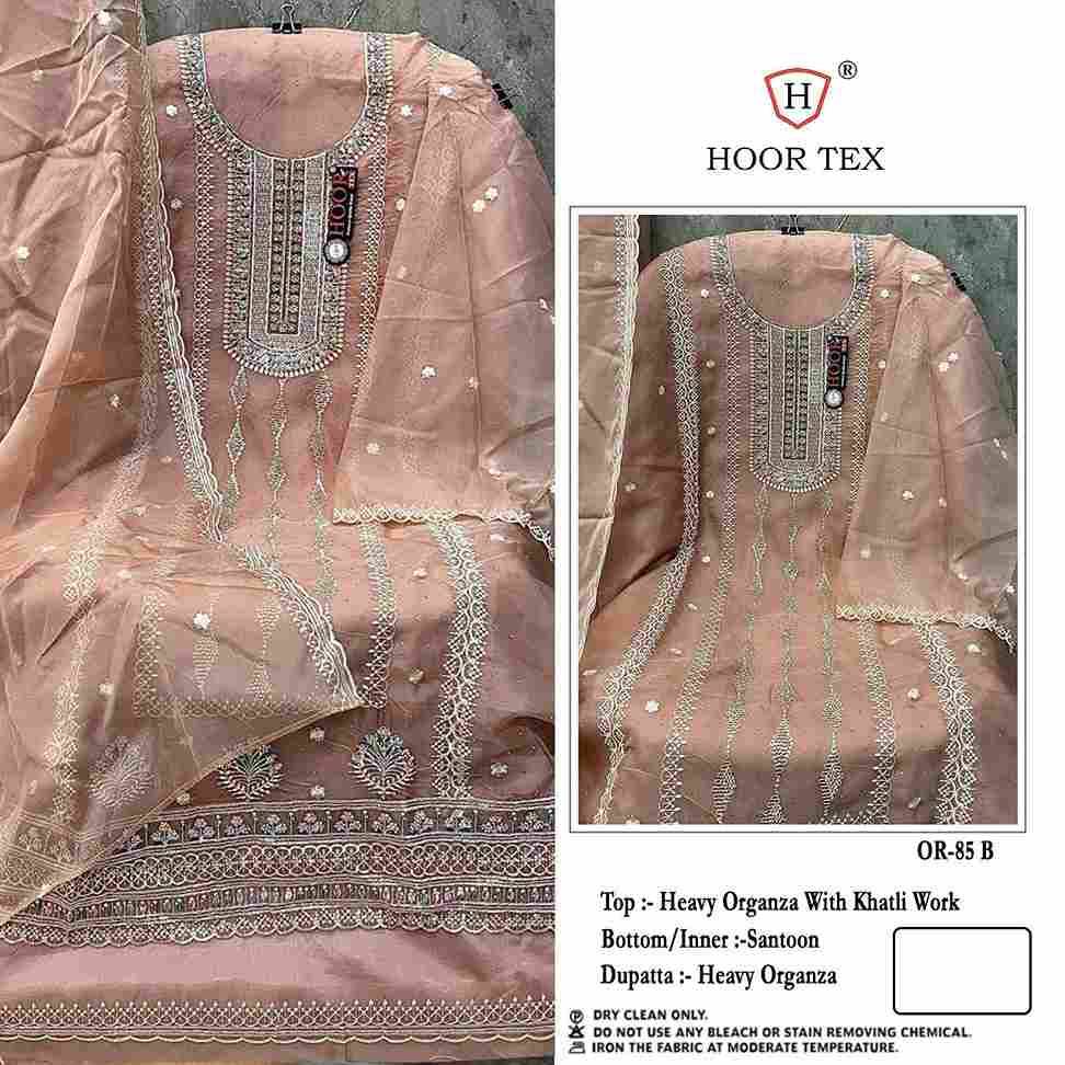Hoor Tex Hit Design OR-85 Colours By Hoor Tex OR-85-A To OR-85-D Series Beautiful Pakistani Suits Stylish Colorful Fancy Casual Wear & Ethnic Wear Heavy Organza Embroidered Dresses At Wholesale Price