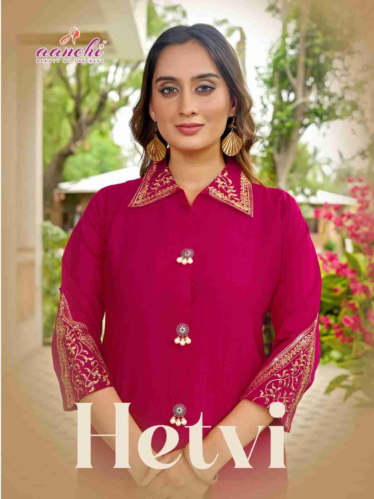 Hetvi By Aanchi 01 to 04 Series Designer Stylish Fancy Colorful Beautiful Casual Wear & Ethnic Wear Vertican Co-Ord At Wholesale Price