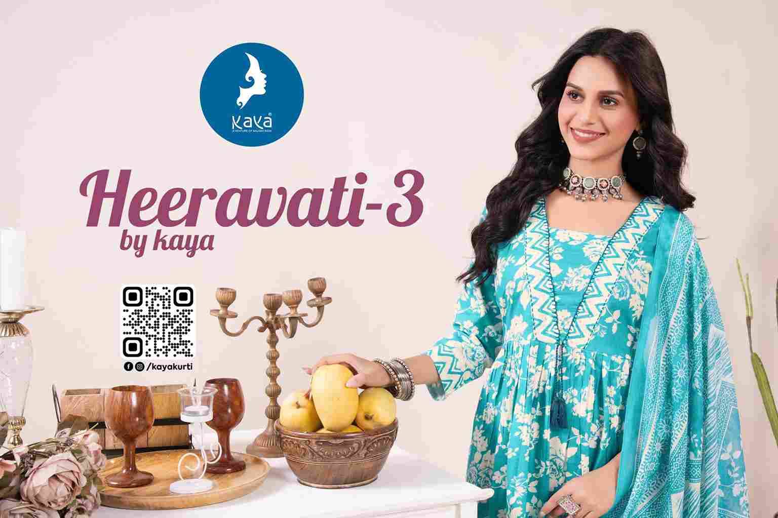 Heeravati Vol-3 By Kaya 01 To 06 Series Beautiful Festive Suits Colorful Stylish Fancy Casual Wear & Ethnic Wear Cotton Print Dresses At Wholesale Price