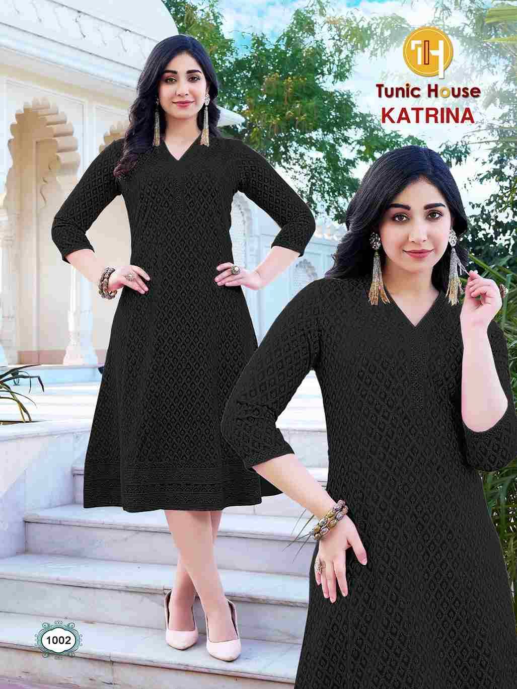 Katrina By Tunic House 1001 To 1010 Series Designer Stylish Fancy Colorful Beautiful Party Wear & Ethnic Wear Collection Viscose Rayon Print Kurtis At Wholesale Price