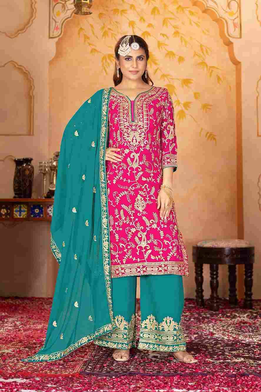 Kf-1687 By Fashid Wholesale 01 To 03 Series Beautiful Stylish Festive Suits Fancy Colorful Casual Wear & Ethnic Wear & Ready To Wear Heavy Faux Georgette Dresses At Wholesale Price