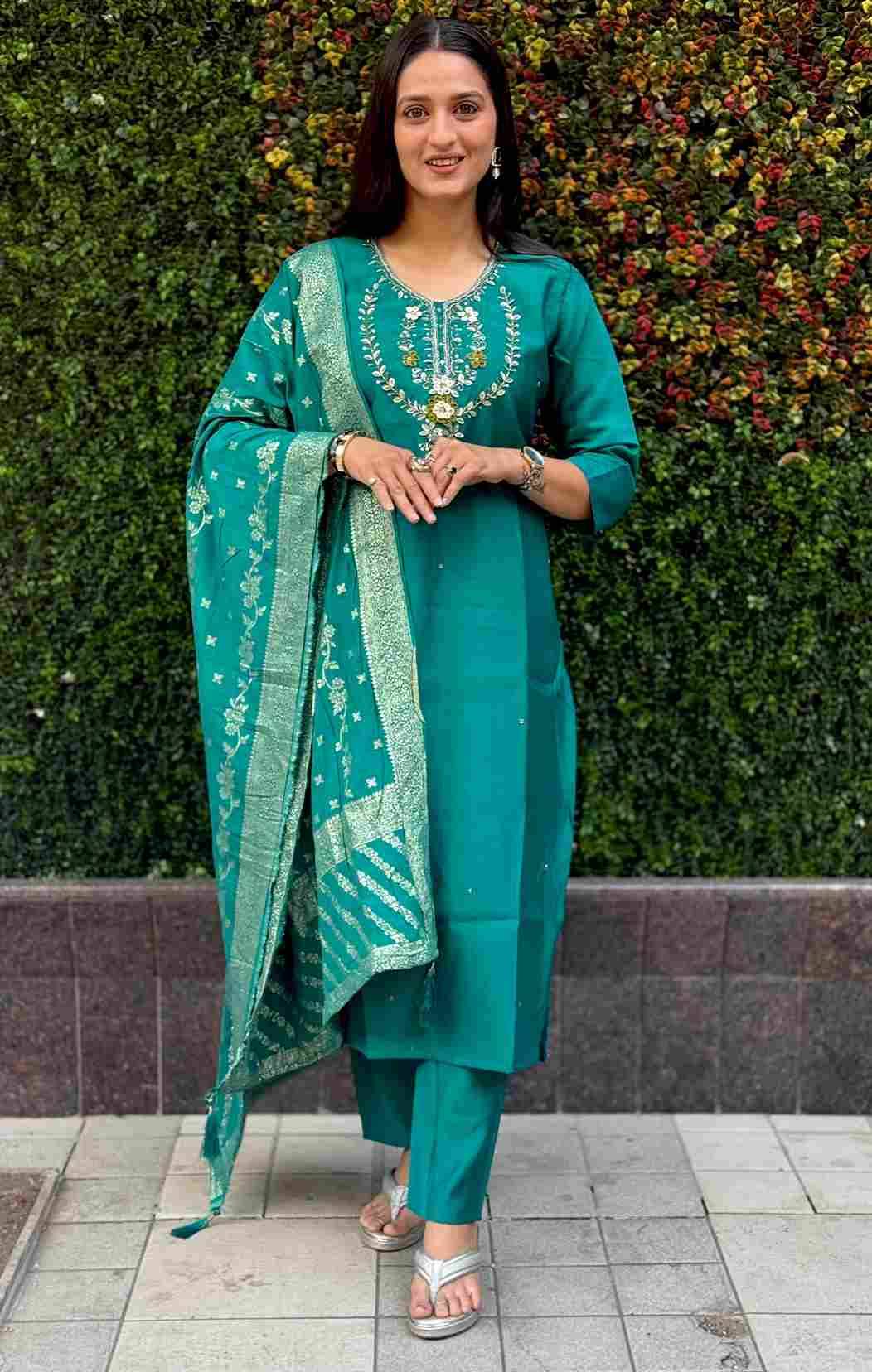 Kr-360 By Fashid Wholesale Designer Festive Suits Collection Beautiful Stylish Fancy Colorful Party Wear & Occasional Wear Roman Silk Kurti With Pent At Wholesale Price