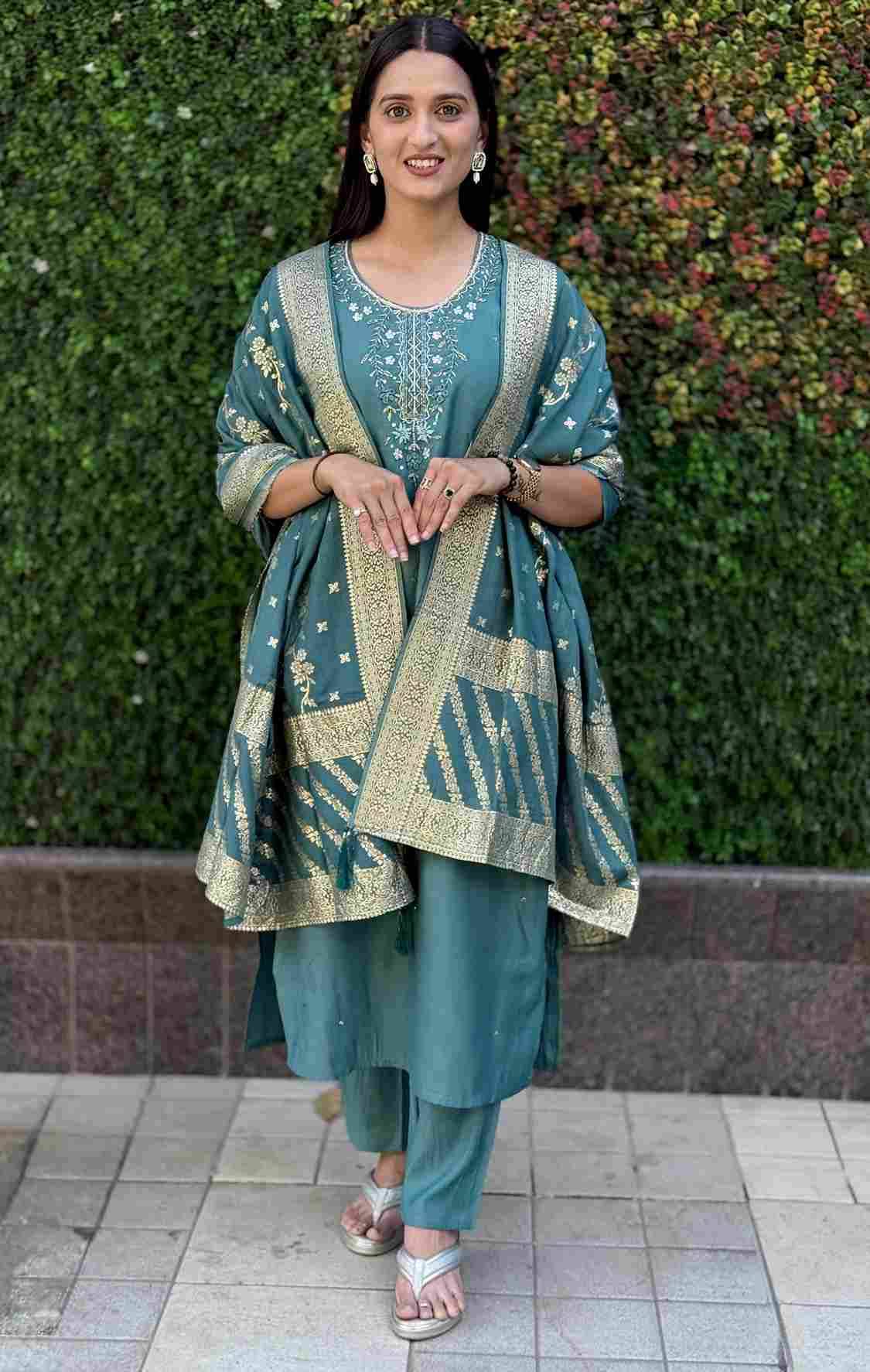 Kr-370 Vol-2 By Fashid Wholesale Designer Festive Suits Collection Beautiful Stylish Fancy Colorful Party Wear & Occasional Wear Roman Silk Kurti With Pent At Wholesale Price