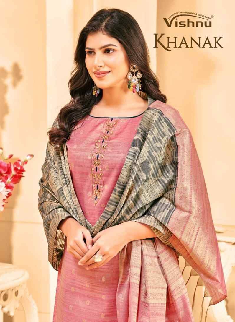 Khanak By Vishnu 4001 To 4010 Series Beautiful Stylish Festive Suits Fancy Colorful Casual Wear & Ethnic Wear & Ready To Wear Banarasi Tussar Dresses At Wholesale Price
