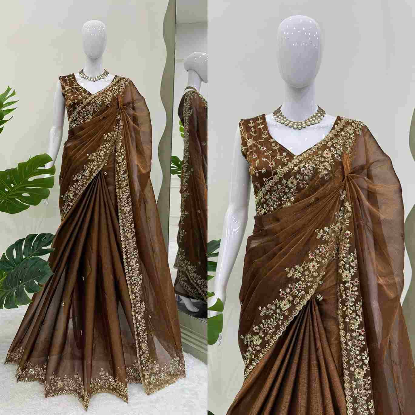 K-593 By Fashid Wholesale Indian Traditional Wear Collection Beautiful Stylish Fancy Colorful Party Wear & Occasional Wear Barbary Silk Sarees At Wholesale Price