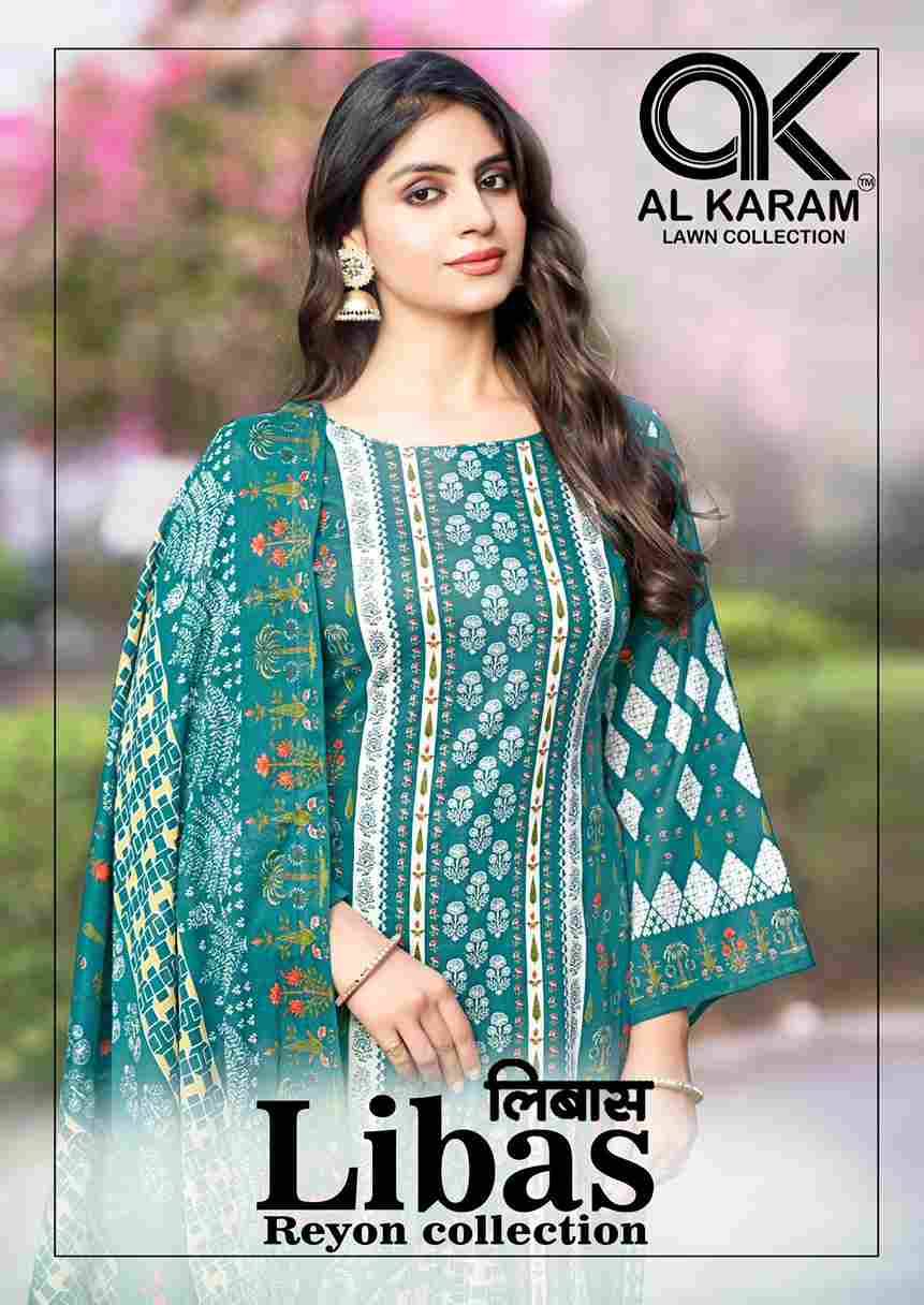 Libas By Al Karam Lawn Collection 1001 To 1006 Series Beautiful Stylish Suits Fancy Colorful Casual Wear & Ethnic Wear & Ready To Wear Viscose Rayon Dresses At Wholesale Price