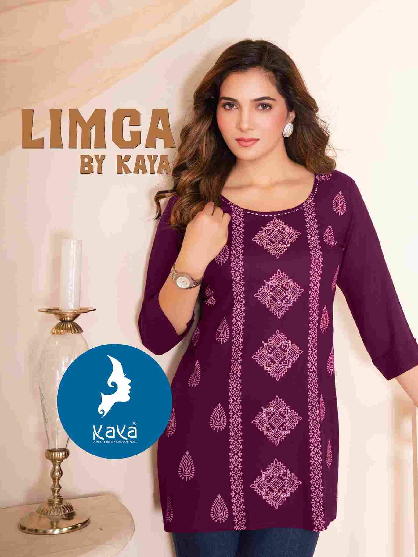 Limca By Kaya 01 To 08 Series Designer Stylish Fancy Colorful Beautiful Party Wear & Ethnic Wear Collection Rayon Printed Tops At Wholesale Price