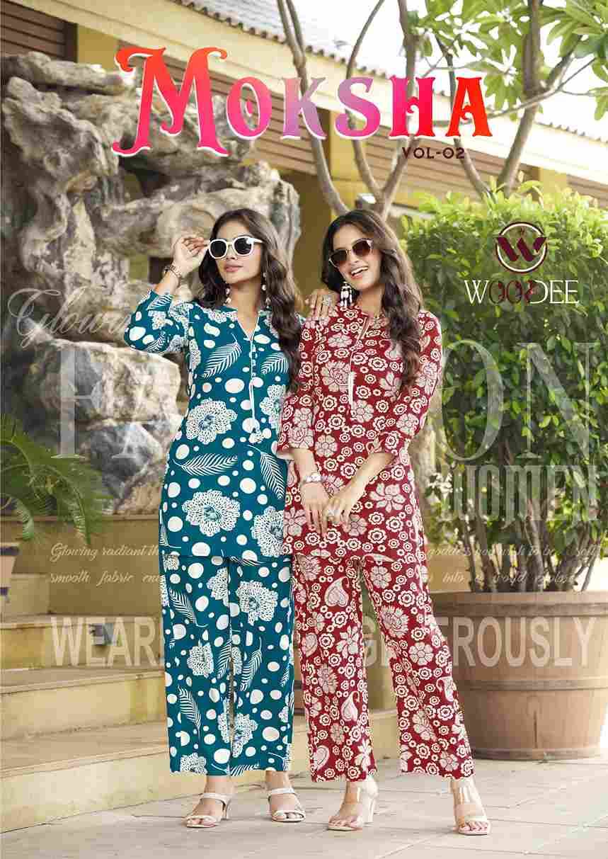 Moksha Vol-2 By Woodee 2001 To 2004 Series Designer Stylish Fancy Colorful Beautiful Party Wear & Ethnic Wear Collection Heavy Rayon Co-Ord At Wholesale Price