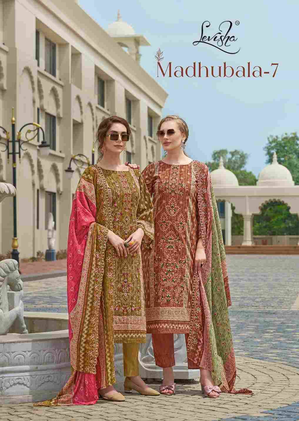 Madhubala Vol-7 By Levisha 7013 To 7020 Series Festive Suits Beautiful Fancy Colorful Stylish Party Wear & Occasional Wear Cambric Lawn Cotton Dresses At Wholesale Price