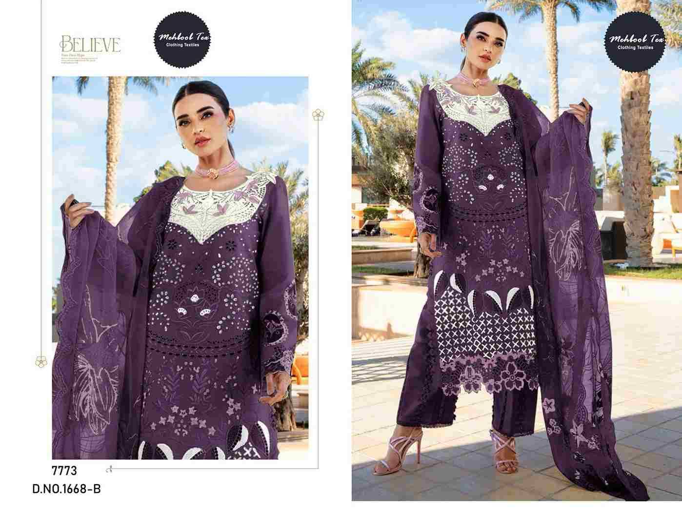 Mehboob Tex Hit Design 1668 Colours By Mehboob Tex 1668-A To 1668-B Series Beautiful Winter Collection Pakistani Suits Stylish Fancy Colorful Casual Wear & Ethnic Wear Viscose Lawn With Embroidery Dresses At Wholesale Price
