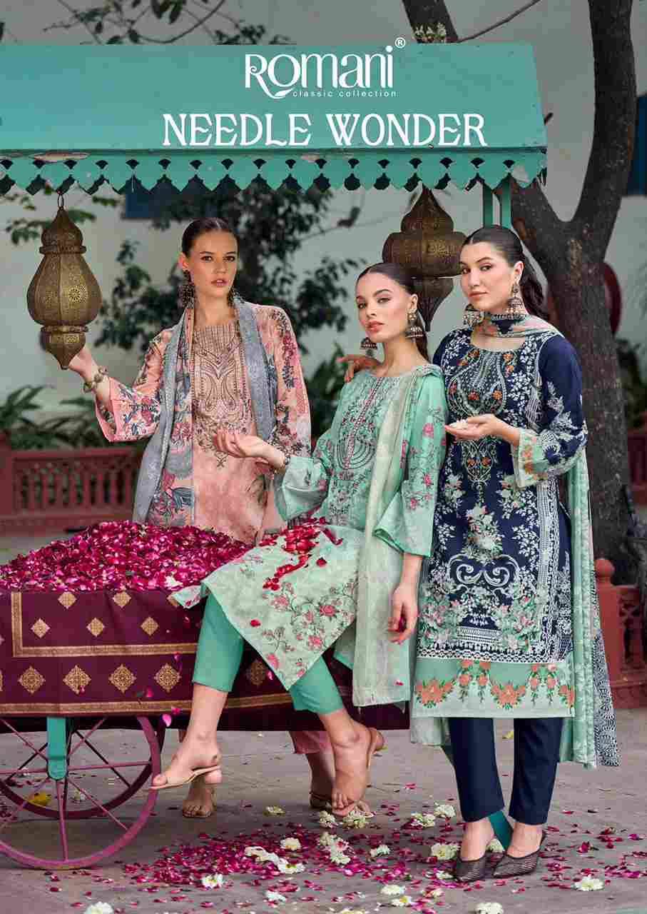 Needle Wonder By Romani 1104-001 To 1104-008 Series Beautiful Festive Suits Stylish Fancy Colorful Casual Wear & Ethnic Wear Soft Cotton Print Dresses At Wholesale Price