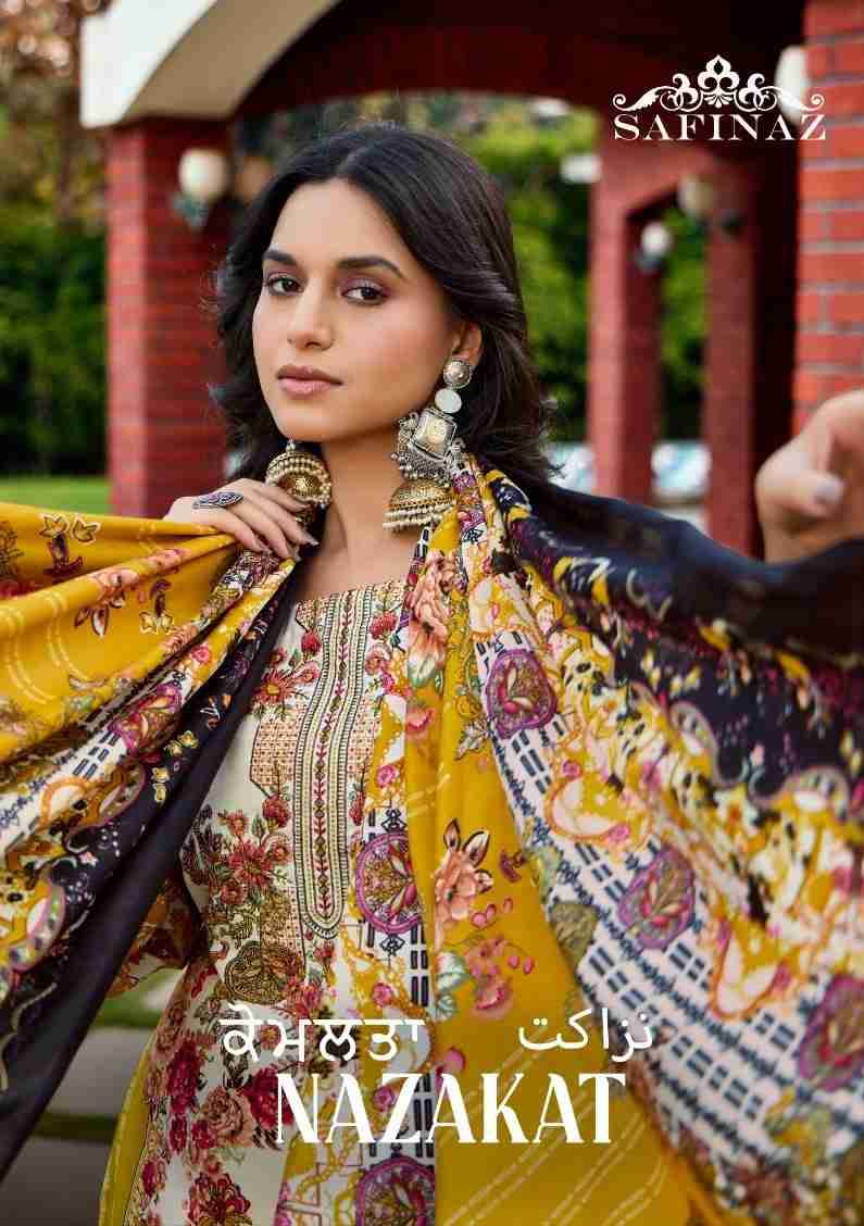 Nazakat By Safinaz 1013 To 1018 Series Beautiful Festive Suits Colorful Stylish Fancy Casual Wear & Ethnic Wear Soft Cotton Dresses At Wholesale Price