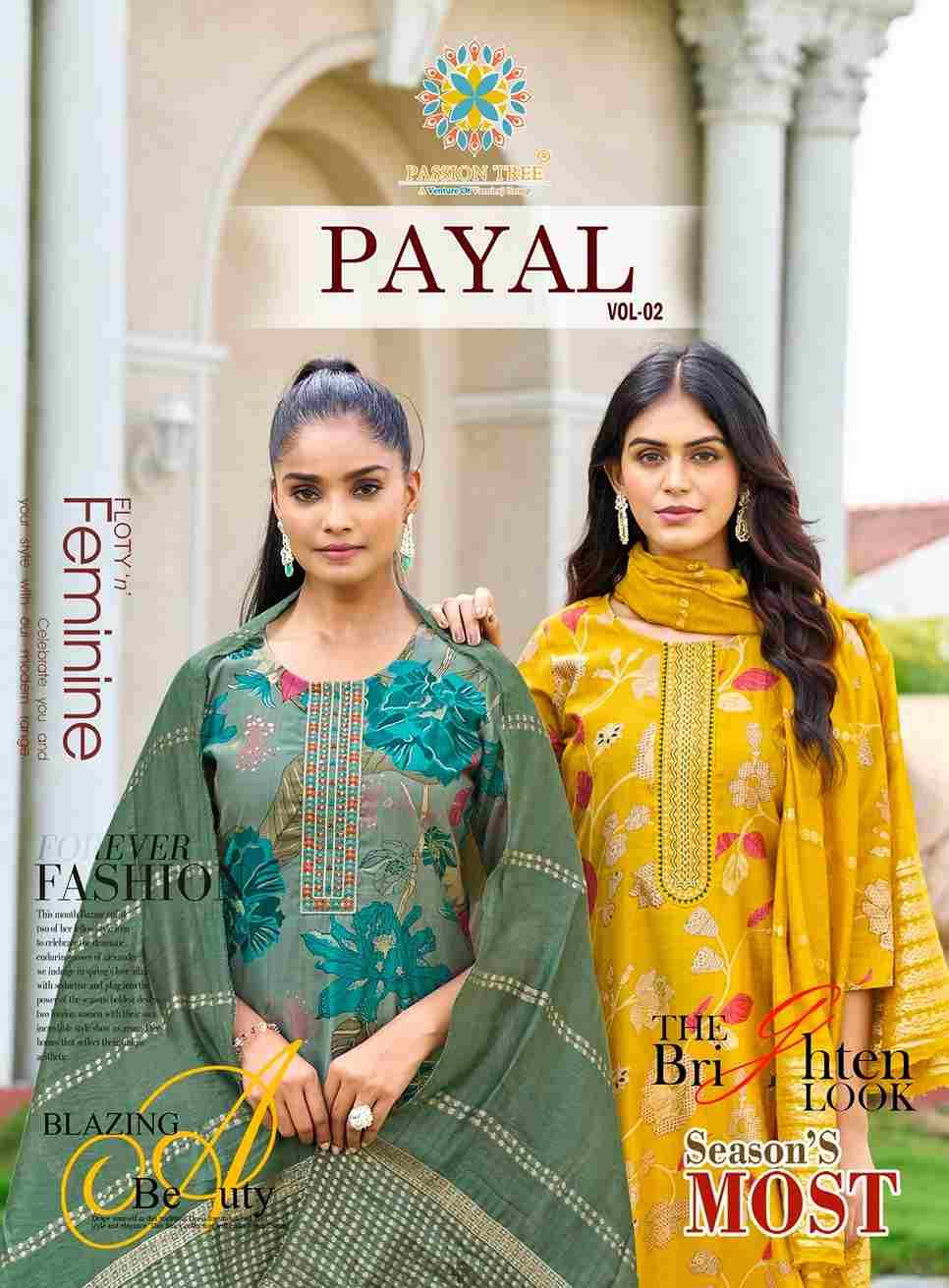 Payal Vol-2 By Passion Tree 2001 To 2008 Series Beautiful Festive Suits Colorful Stylish Fancy Casual Wear & Ethnic Wear Vertican Print Dresses At Wholesale Price