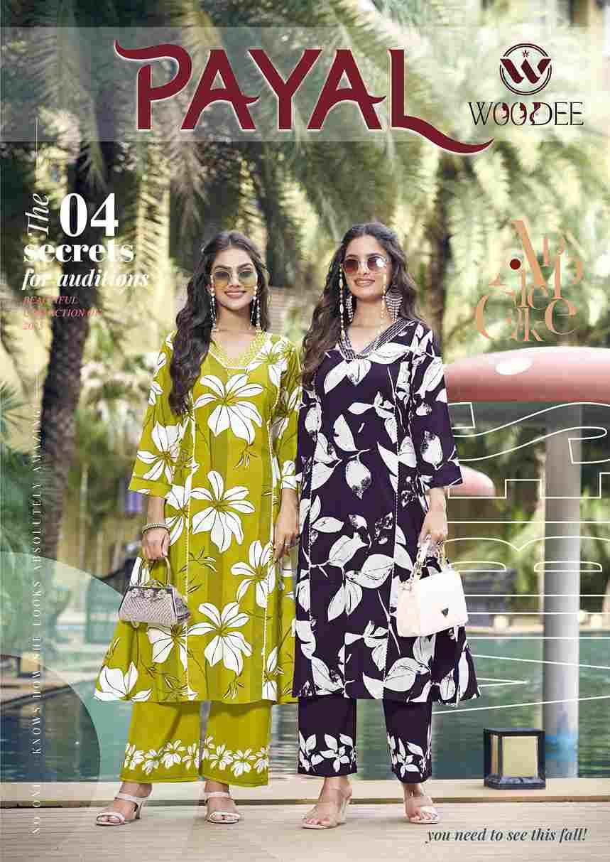 Payal By Woodee 1001 To 1006 Series Designer Stylish Fancy Colorful Beautiful Party Wear & Ethnic Wear Collection Heavy Rayon Co-Ord At Wholesale Price