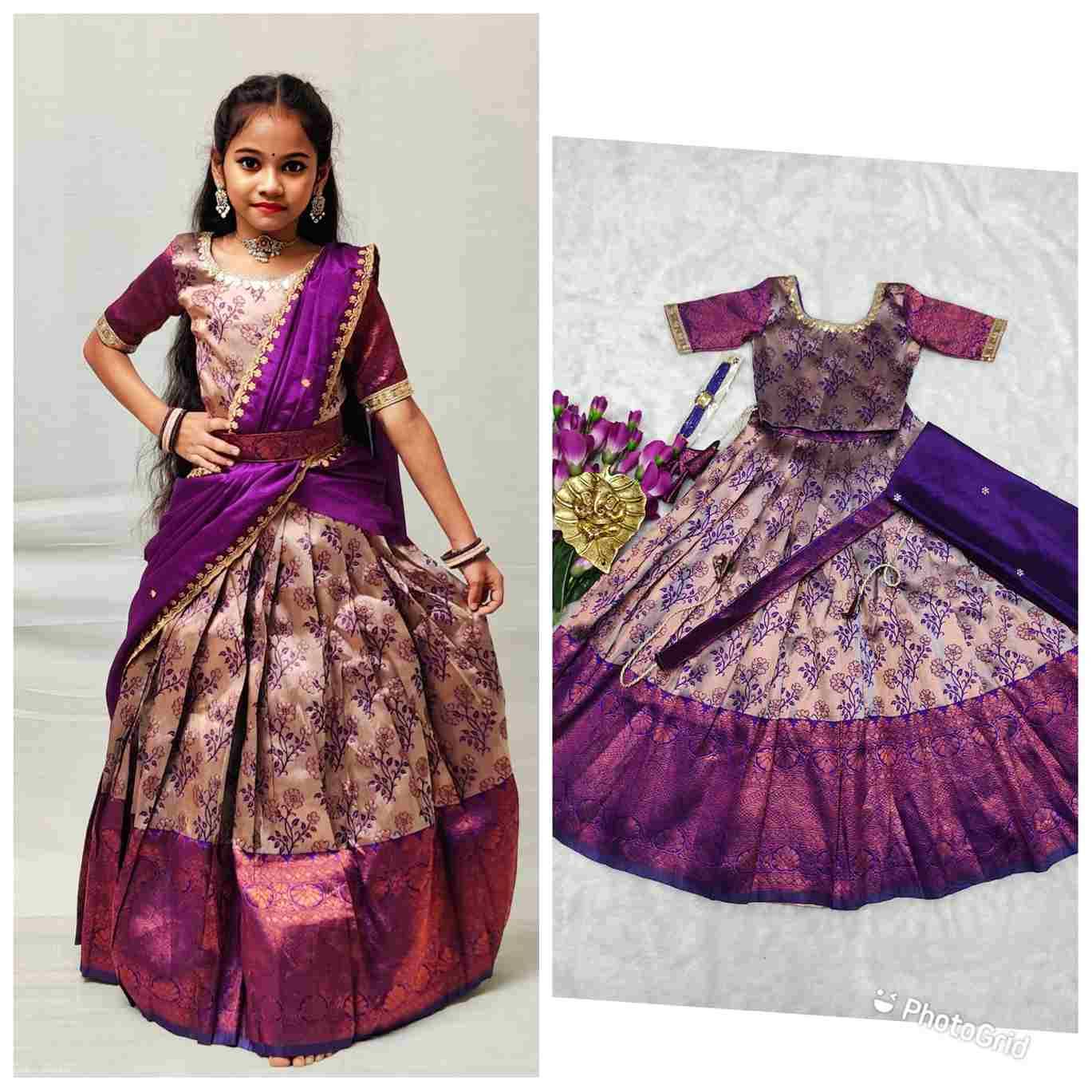 Pv-Kids Lehenga Vol-10 By Fashid Wholesale 01 To 03 Series Designer Beautiful Collection Occasional Wear & Party Wear Pure Heavy Lichi Silk Lehengas At Wholesale Price