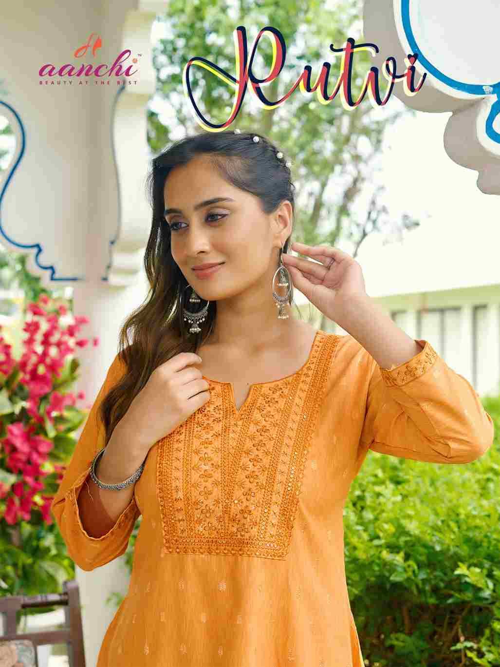 Rutvi By Aanchi 1001 To 1006 Series Designer Stylish Fancy Colorful Beautiful Party Wear & Ethnic Wear Collection Fancy Tops At Wholesale Price