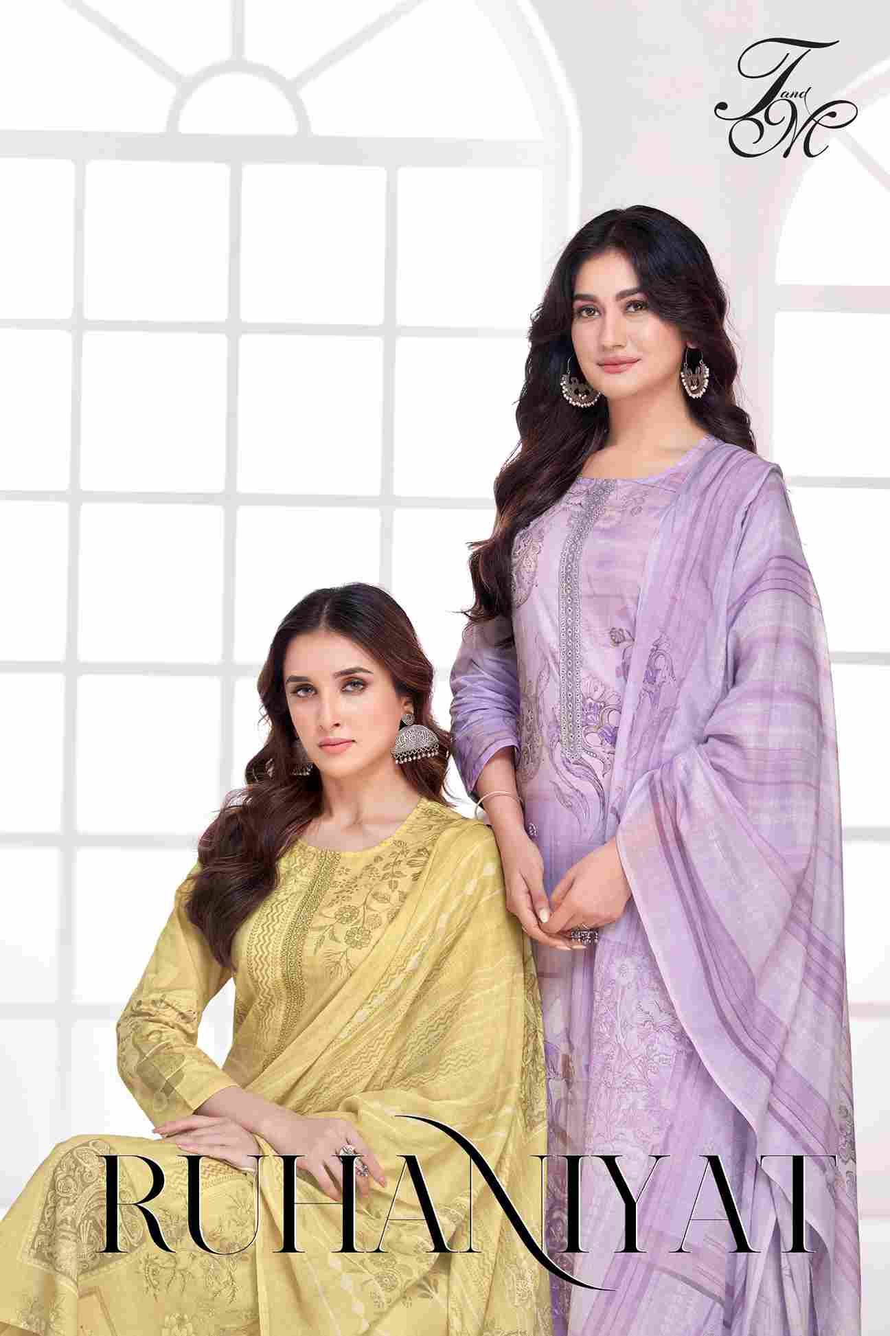 Ruhaniyat By T And M Designer Studio Beautiful Festive Suits Colorful Stylish Fancy Casual Wear & Ethnic Wear Pure Linen Dresses At Wholesale Price