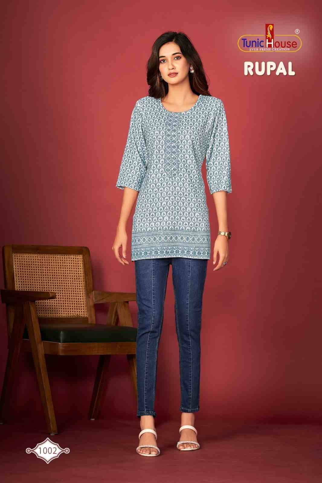 Rupal By Tunic House Designer Stylish Fancy Colorful Beautiful Party Wear & Ethnic Wear Collection Viscose Rayon Tops At Wholesale Price