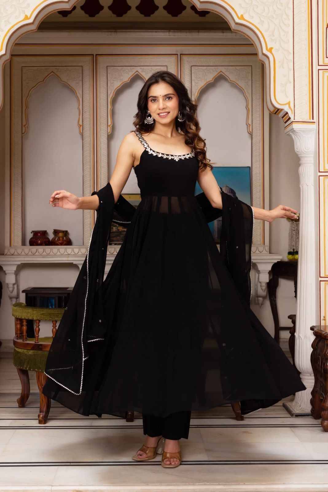 R-5889 By Fashid Wholesale Suits Beautiful Fancy Colorful Stylish Party Wear & Occasional Wear Faux Georgette Dresses At Wholesale Price