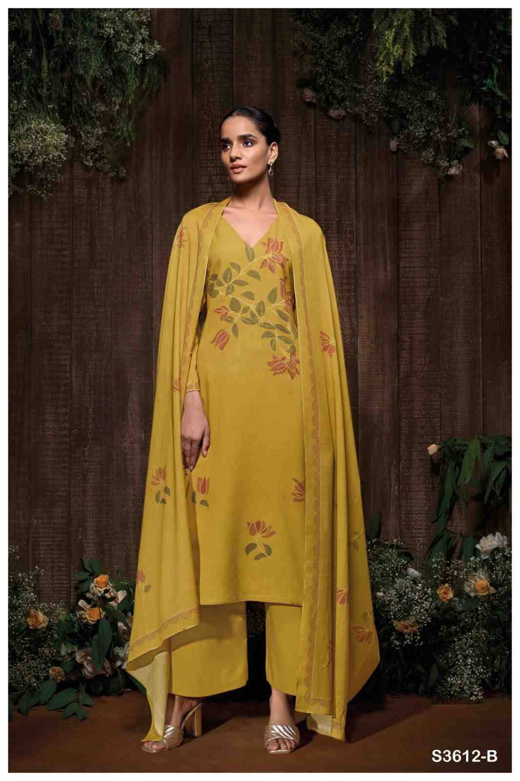 Raahi-3612 By Ganga Fashion 3612-A To 3612-D Series Beautiful Festive Suits Colorful Stylish Fancy Casual Wear & Ethnic Wear Pure Mal Cotton Dresses At Wholesale Price