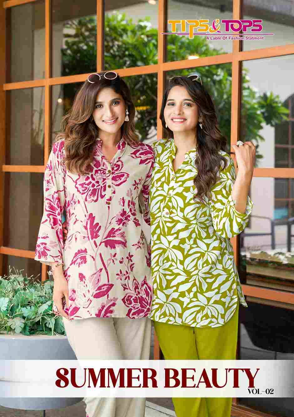 Summer Beauty Vol-2 By Tips And Tops 2001 To 2006 Series Designer Stylish Fancy Colorful Beautiful Party Wear & Ethnic Wear Collection Heavy Rayon Co-Ords At Wholesale Price