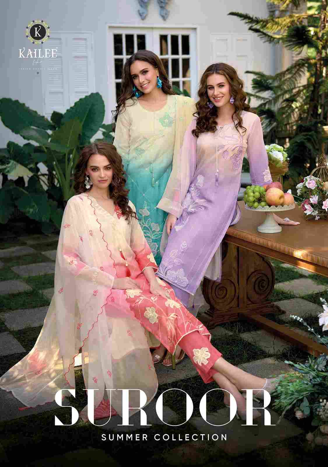 Suroor By Kailee 43001 To 43003 Series Beautiful Festive Suits Colorful Stylish Fancy Casual Wear & Ethnic Wear Pure Cotton Dresses At Wholesale Price