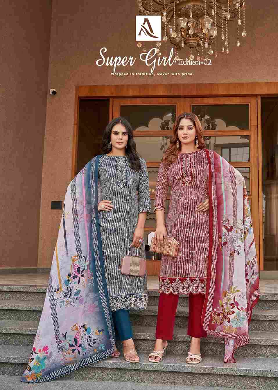 Super Girl Vol-2 By Alok Suit 2807-08-01 To 2807-08-04 Series Beautiful Festive Suits Stylish Fancy Colorful Casual Wear & Ethnic Wear Pure Jam Cotton Embroidered Dresses At Wholesale Price