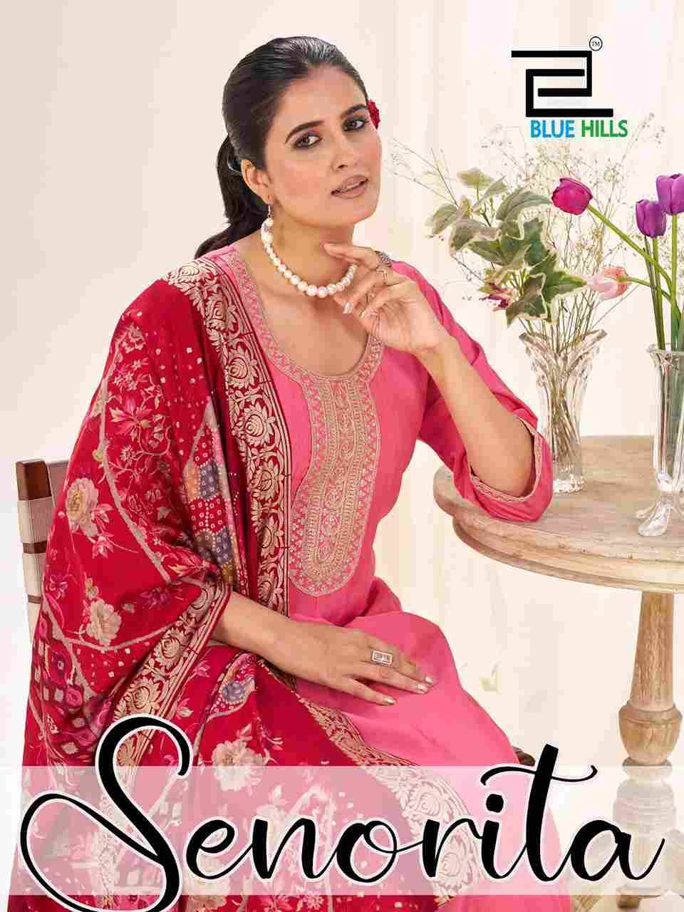 Senorita By Blue Hills 5001 To 5004 Series Beautiful Festive Suits Colorful Stylish Fancy Casual Wear & Ethnic Wear Roman Silk Dresses At Wholesale Price