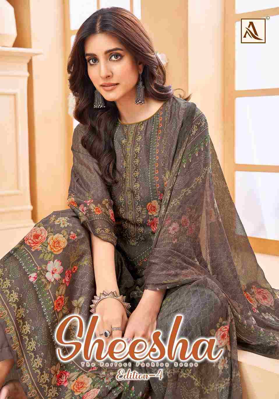 Sheesha Vol-4 By Alok Suit 2011-821-01 To 2011-821-04 Series Beautiful Festive Suits Colorful Stylish Fancy Casual Wear & Ethnic Wear Pure Viscose Muslin Dresses At Wholesale Price