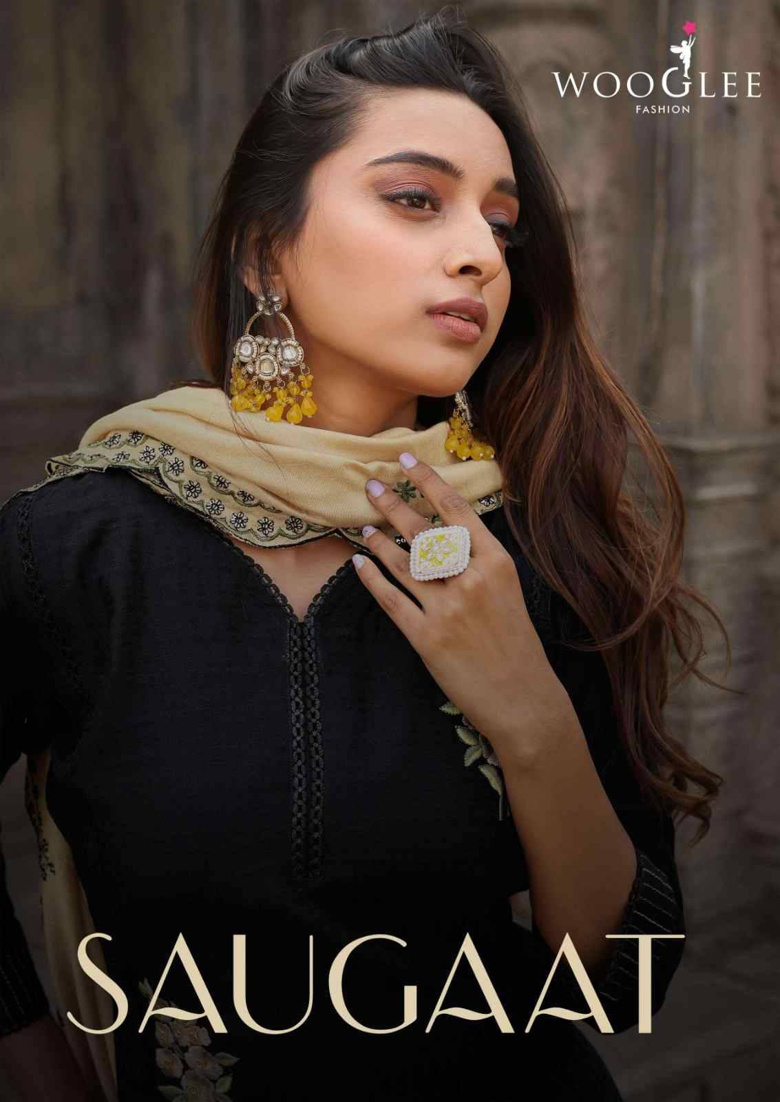 Saugaat By Wooglee 4001 To 4006 Series Beautiful Festive Suits Colorful Stylish Fancy Casual Wear & Ethnic Wear Viscose Weaving Dresses At Wholesale Price