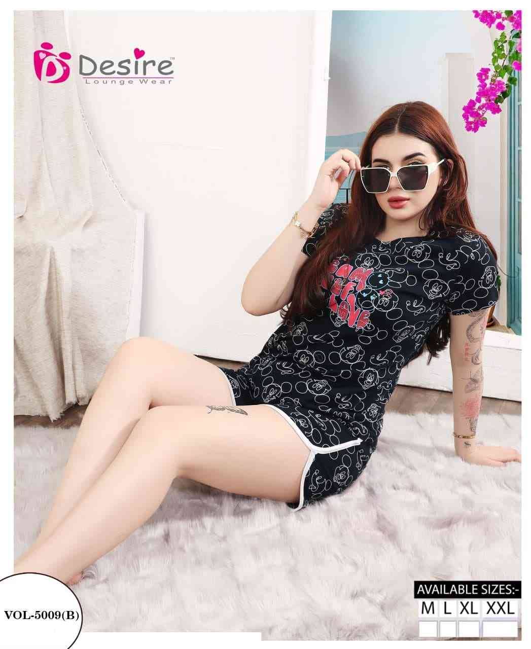 Vol-5009 By Desire 5009-A To 5009-F Series Beautiful Stylish Fancy Colorful Casual Wear & Ethnic Wear Fancy Night Suits At Wholesale Price
