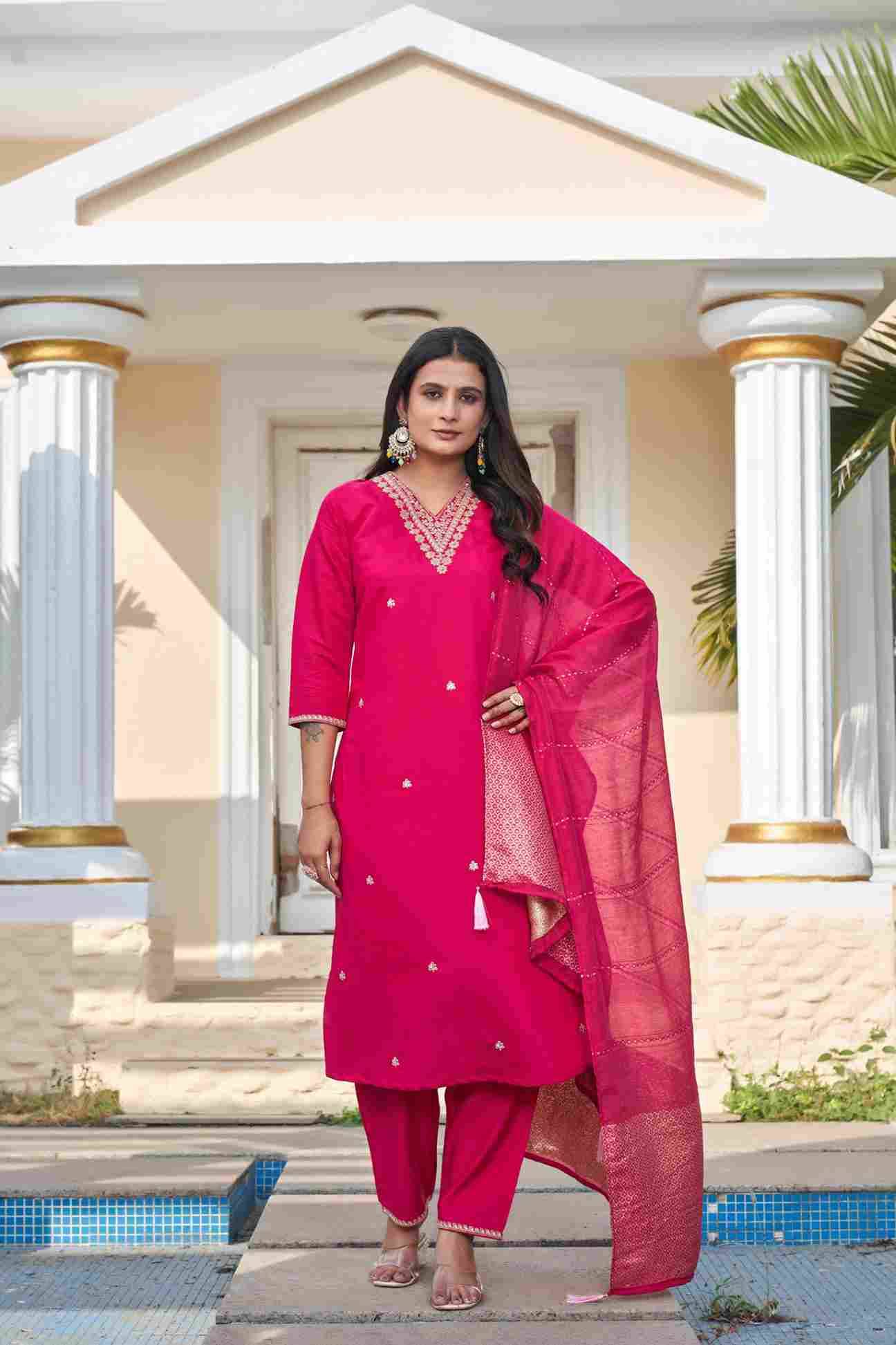 Vtd-04 By Fashid Wholesale Beautiful Suits Stylish Fancy Colorful Party Wear & Occasional Wear Roman Silk Dresses At Wholesale Price