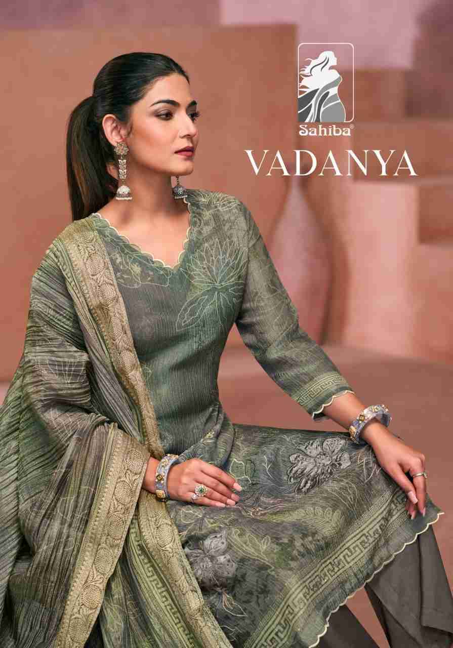 Vadanya By Sahiba Fabrics Beautiful Festive Suits Colorful Stylish Fancy Casual Wear & Ethnic Wear Tissue Shimmer Dresses At Wholesale Price