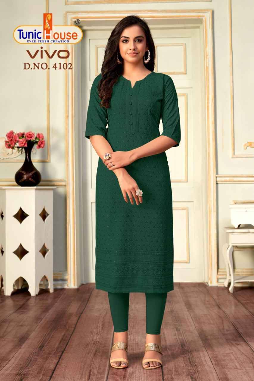 Vivo By Tunic House Designer Stylish Fancy Colorful Beautiful Party Wear & Ethnic Wear Collection Viscose Rayon Tops At Wholesale Price
