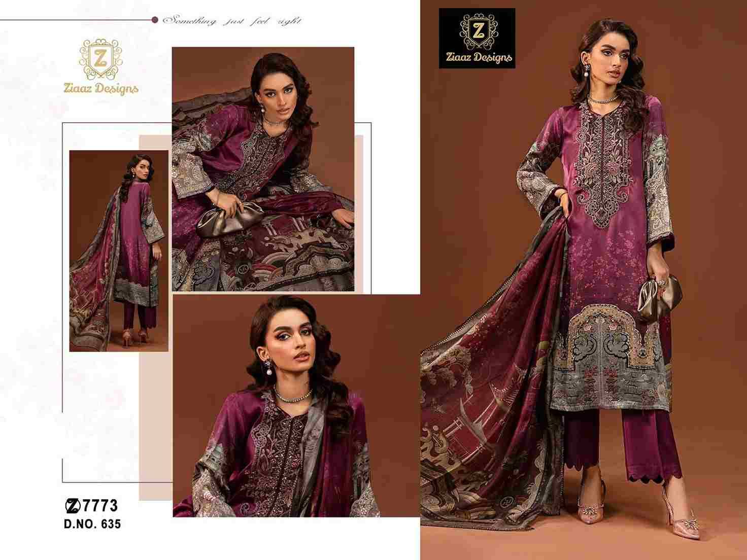 Ziaaz Designs Hit Design 635 By Ziaaz Designs Beautiful Pakistani Suits Colorful Stylish Fancy Casual Wear & Ethnic Wear Viscose Crepe Dresses At Wholesale Price