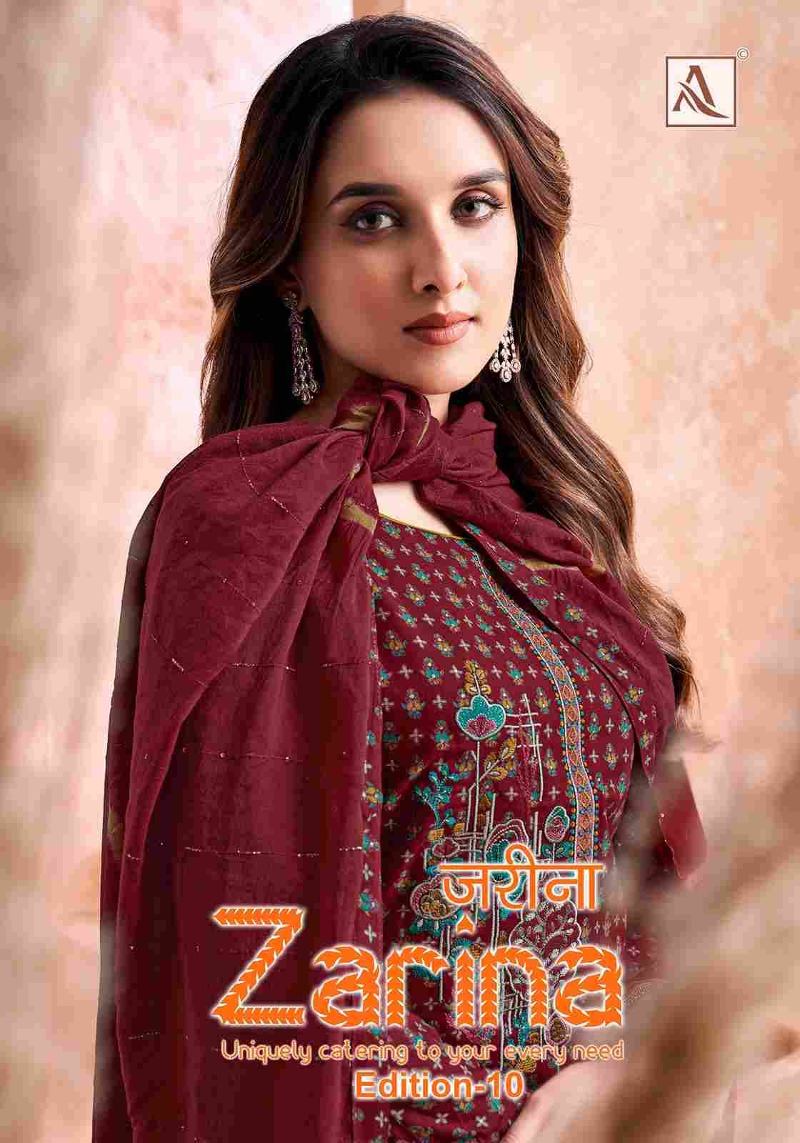 Zarina Vol-10 By Alok Suit 2023-848-01 To 2023-848-08 Series Beautiful Festive Suits Colorful Stylish Fancy Casual Wear & Ethnic Wear Pure Viscose Rayon Dresses At Wholesale Price