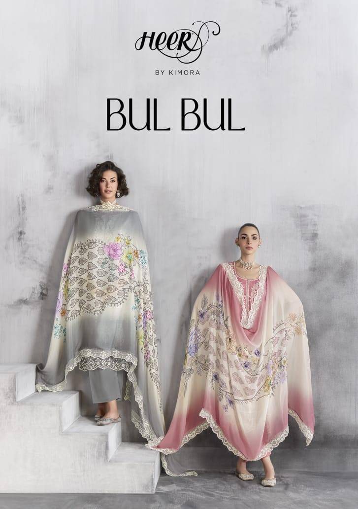 Bul Bul By Kimora Fashion 9711 To 9716 Series Designer Festive Suits Collection Beautiful Stylish Fancy Colorful Party Wear & Occasional Wear Pure Muslin Dresses At Wholesale Price