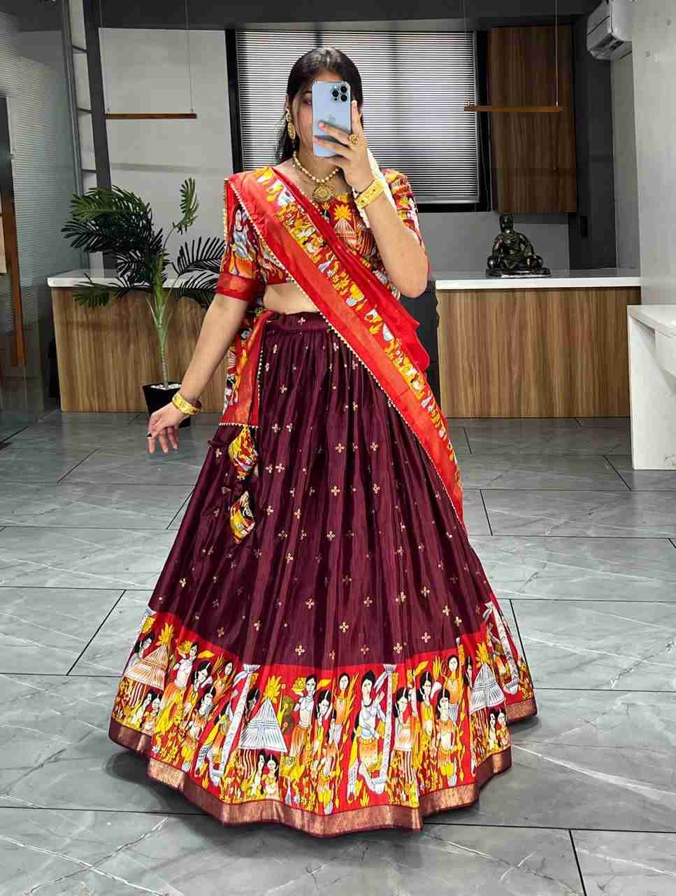 Gr-7108 By Fashid Wholesale 01 To 02 Series Designer Beautiful Navratri Collection Occasional Wear & Party Wear Soft Dola Silk Lehengas At Wholesale Price