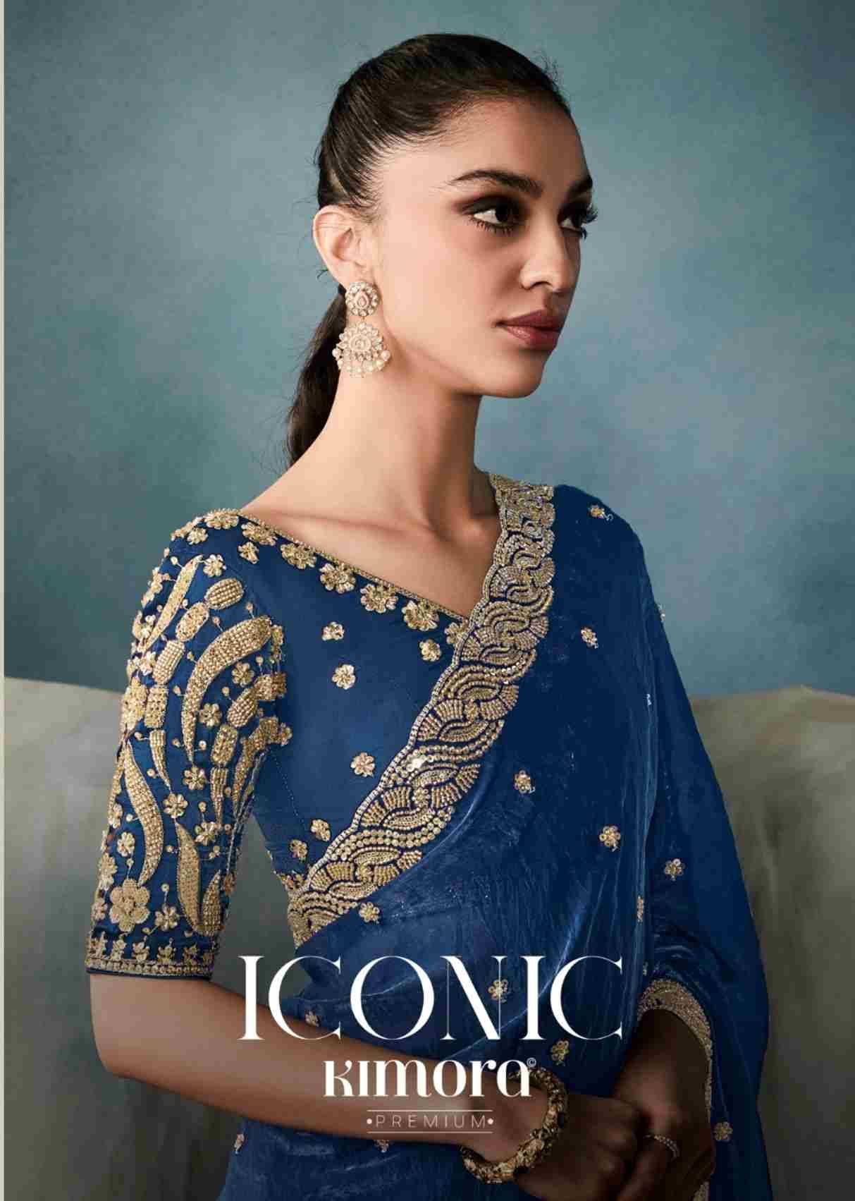 Iconic 5424 Colours By Kimora Fashion 5424 To 5424-D Series Indian Traditional Wear Collection Beautiful Stylish Fancy Colorful Party Wear & Occasional Wear Net Sarees At Wholesale Price